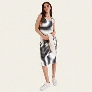 Madewell Ribbed Knit Midi Dress